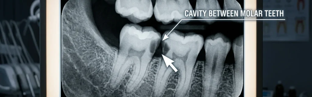 Cavity Between Molar Teeth