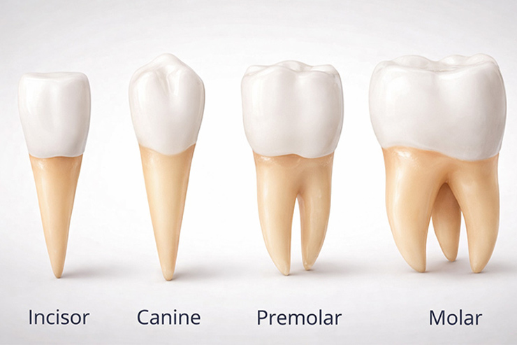 Different Types of Teeth in Humans