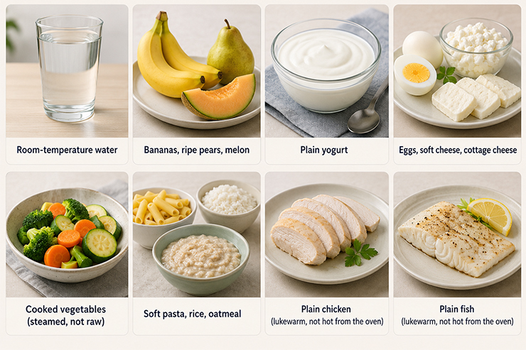 Safe food during a sensitivity flare-up