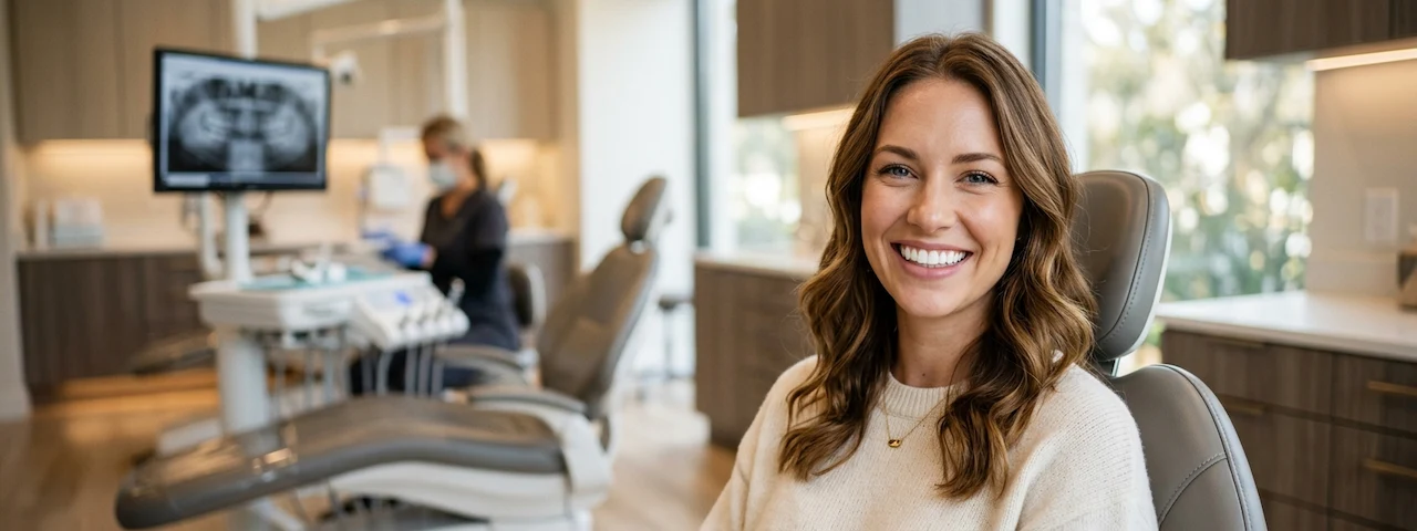 Smiling patient with dental veneers in Culver City Smiling patient with dental veneers in Culver City